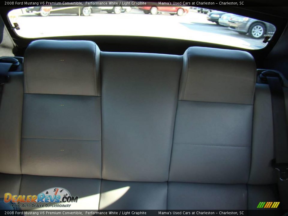 2008 Ford Mustang V6 Premium Convertible Performance White / Light Graphite Photo #30