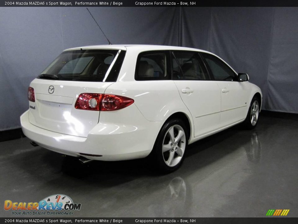 2004 Mazda MAZDA6 s Sport Wagon Performance White / Beige Photo #3
