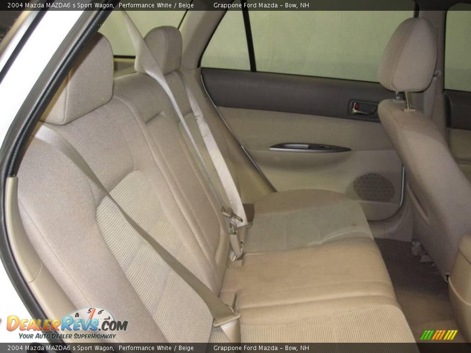 2004 Mazda MAZDA6 s Sport Wagon Performance White / Beige Photo #6