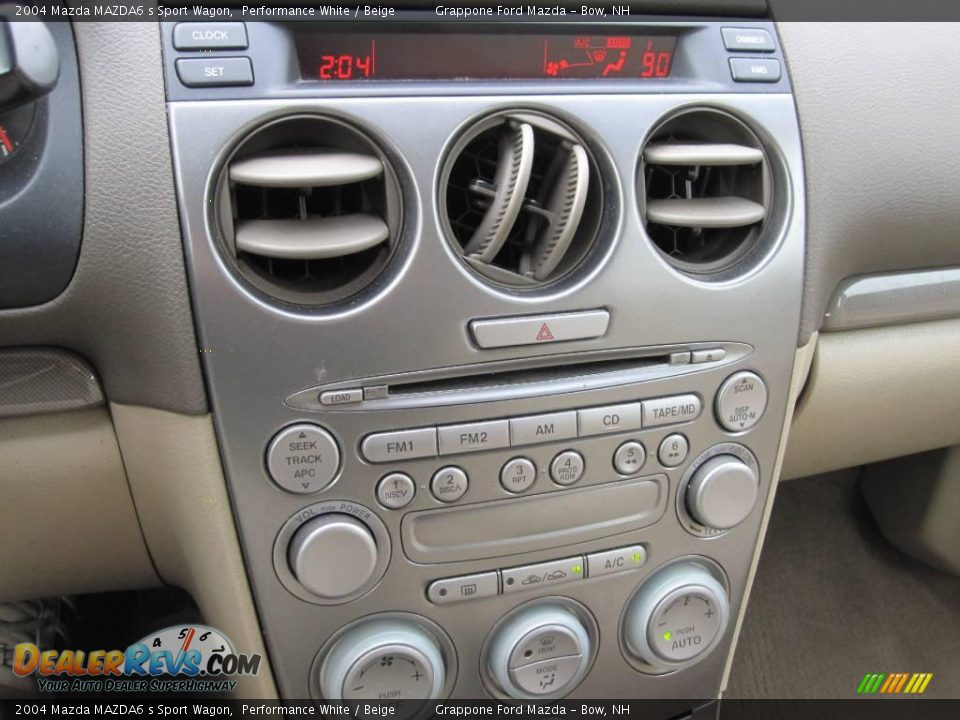 2004 Mazda MAZDA6 s Sport Wagon Performance White / Beige Photo #9