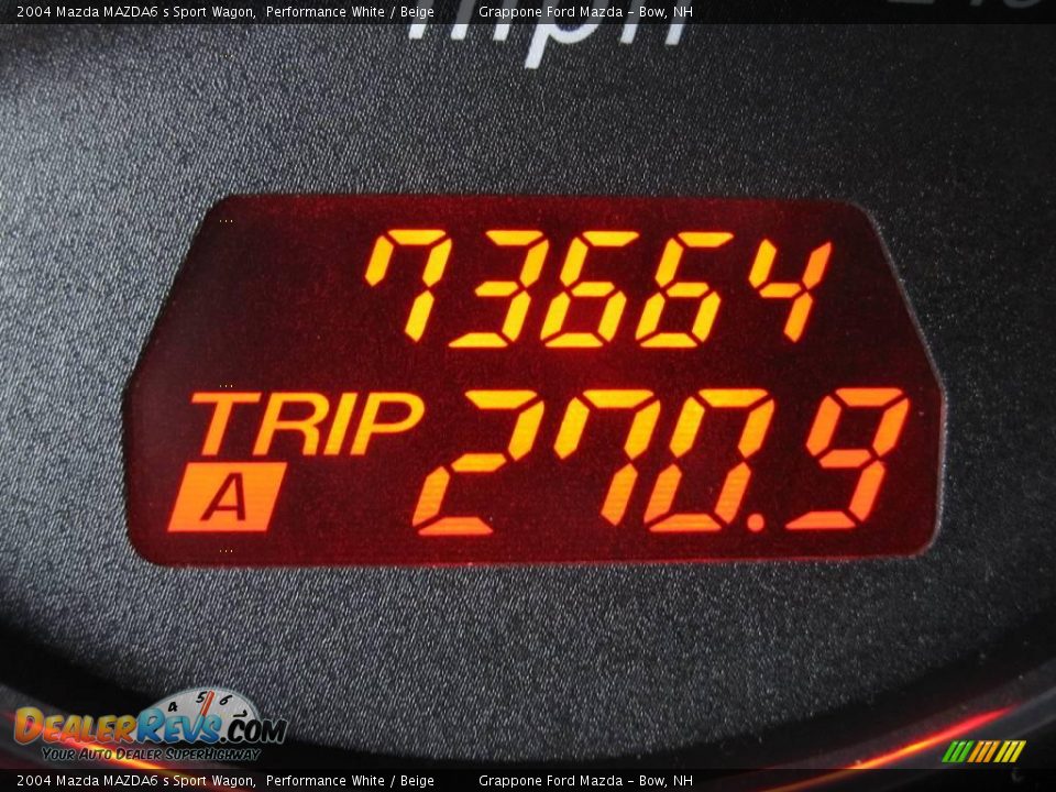 2004 Mazda MAZDA6 s Sport Wagon Performance White / Beige Photo #10