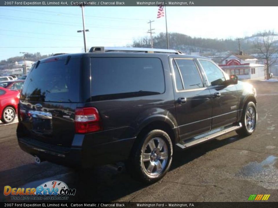 2007 Ford Expedition EL Limited 4x4 Carbon Metallic / Charcoal Black Photo #4
