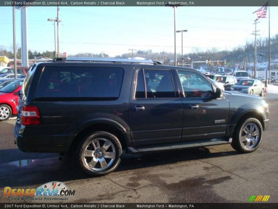 2007 Ford Expedition EL Limited 4x4 Carbon Metallic / Charcoal Black Photo #5