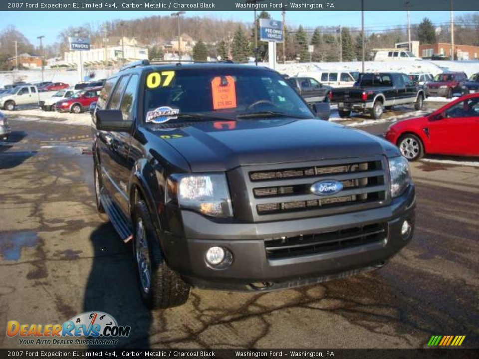 2007 Ford Expedition EL Limited 4x4 Carbon Metallic / Charcoal Black Photo #6