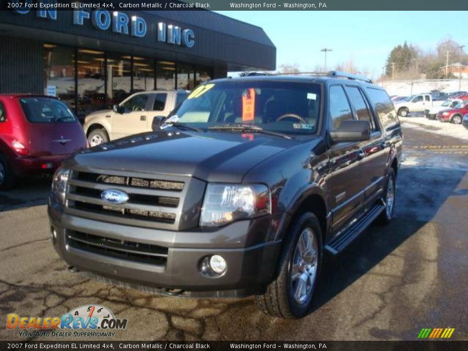 2007 Ford Expedition EL Limited 4x4 Carbon Metallic / Charcoal Black Photo #13