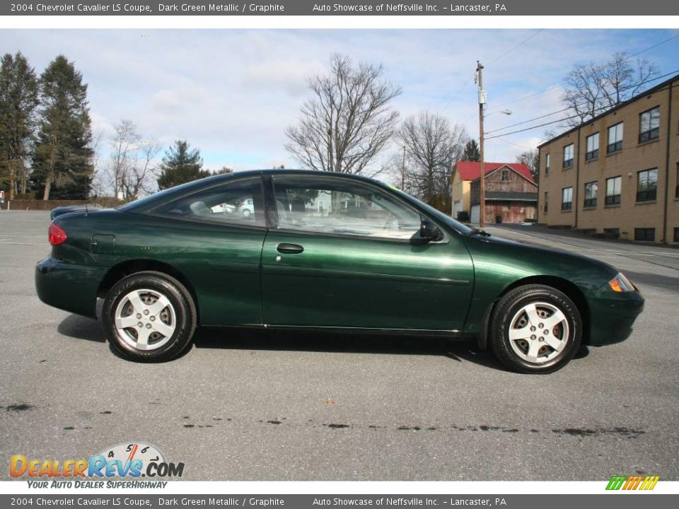 2004 Chevrolet Cavalier LS Coupe Dark Green Metallic / Graphite Photo #6