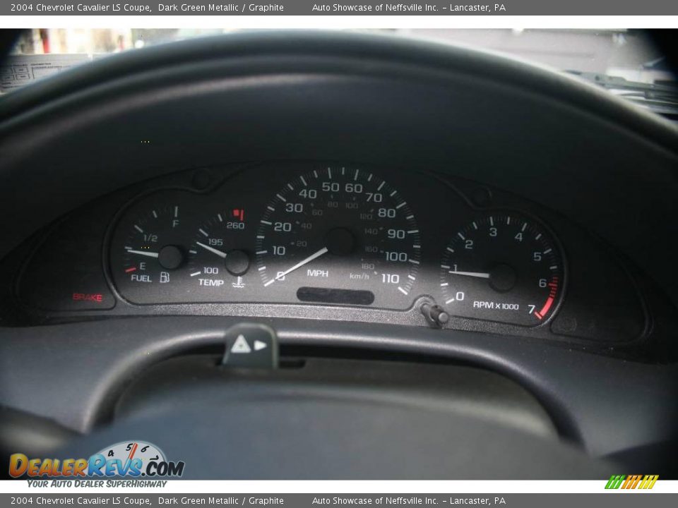 2004 Chevrolet Cavalier LS Coupe Dark Green Metallic / Graphite Photo #10