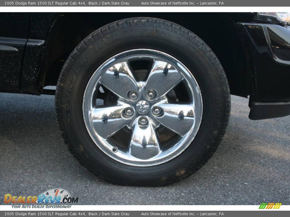 2005 Dodge Ram 1500 SLT Regular Cab 4x4 Black / Dark Slate Gray Photo #8