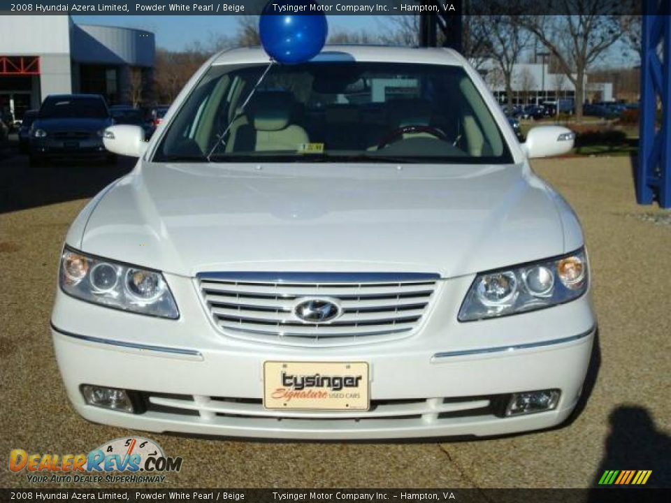 2008 Hyundai Azera Limited Powder White Pearl / Beige Photo #9