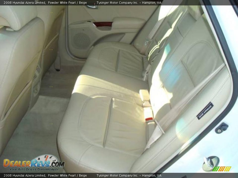 2008 Hyundai Azera Limited Powder White Pearl / Beige Photo #11