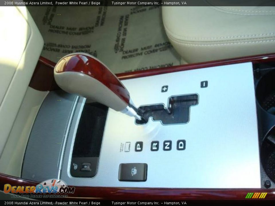 2008 Hyundai Azera Limited Powder White Pearl / Beige Photo #18