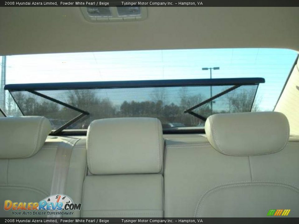 2008 Hyundai Azera Limited Powder White Pearl / Beige Photo #20