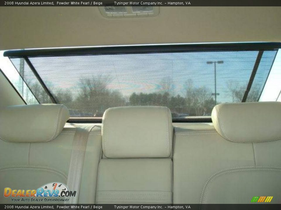 2008 Hyundai Azera Limited Powder White Pearl / Beige Photo #21