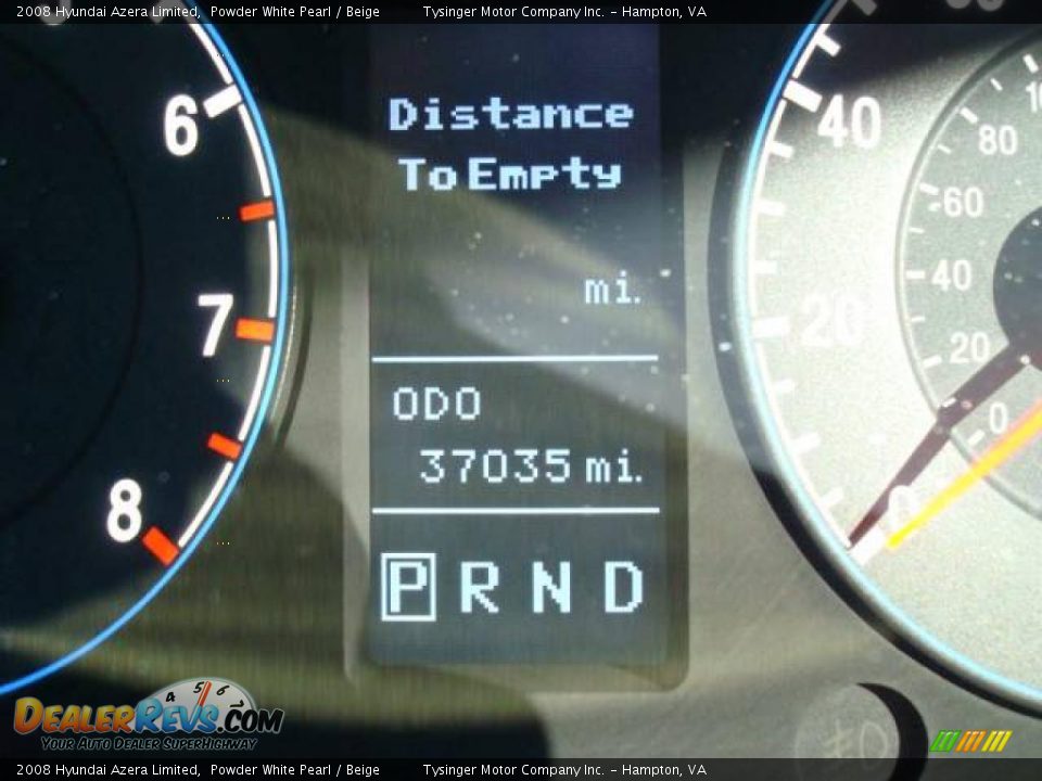 2008 Hyundai Azera Limited Powder White Pearl / Beige Photo #22