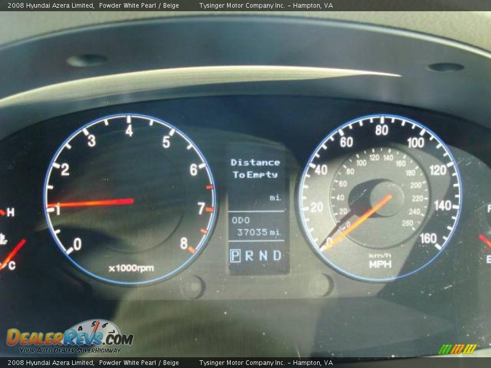 2008 Hyundai Azera Limited Powder White Pearl / Beige Photo #23
