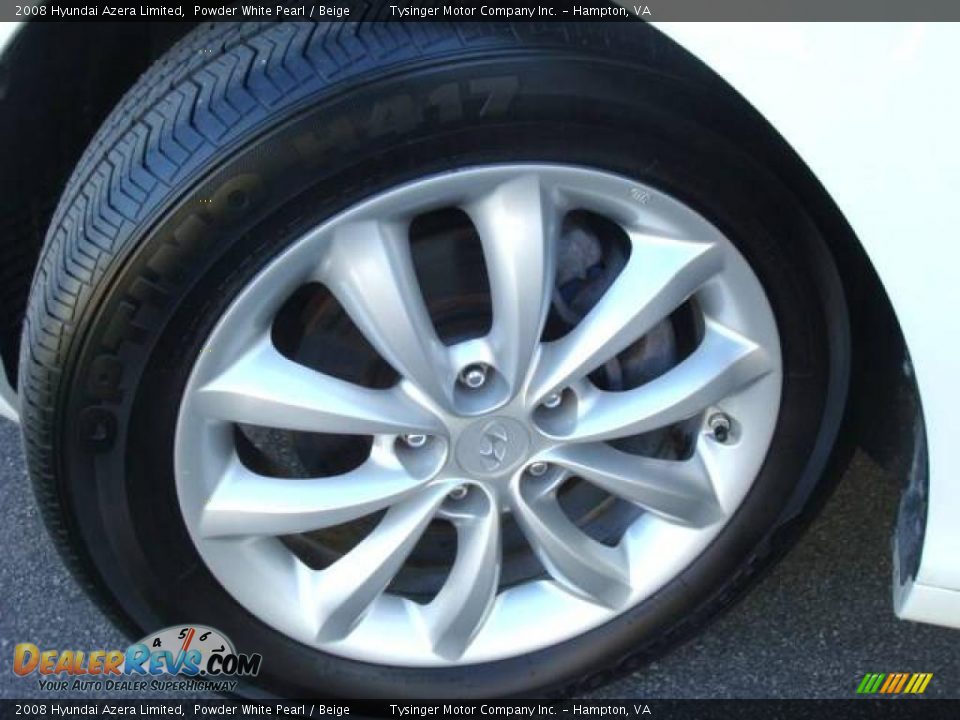 2008 Hyundai Azera Limited Powder White Pearl / Beige Photo #25
