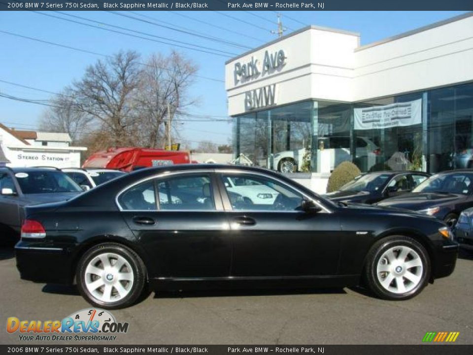 2006 BMW 7 Series 750i Sedan Black Sapphire Metallic / Black/Black Photo #1