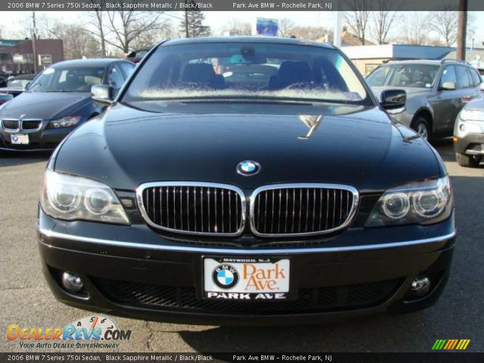 2006 BMW 7 Series 750i Sedan Black Sapphire Metallic / Black/Black Photo #3