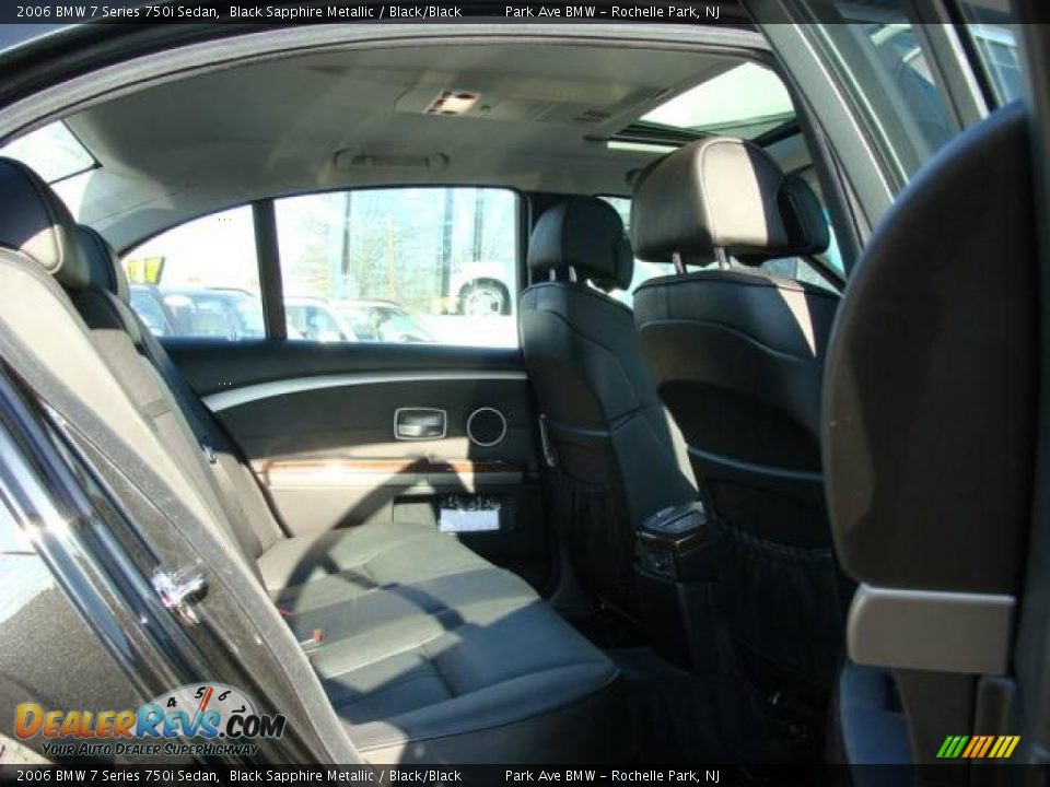2006 BMW 7 Series 750i Sedan Black Sapphire Metallic / Black/Black Photo #20
