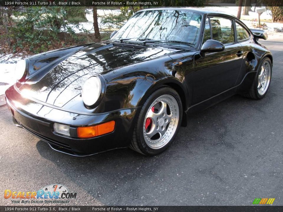 1994 Porsche 911 Turbo 3.6 Black / Black Photo #1