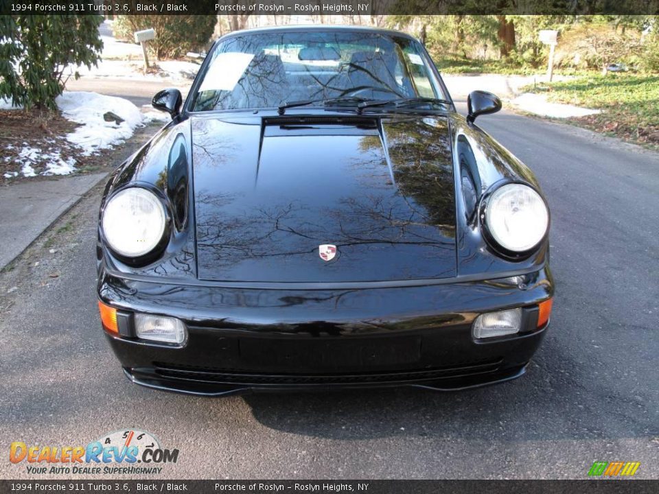 1994 Porsche 911 Turbo 3.6 Black / Black Photo #2