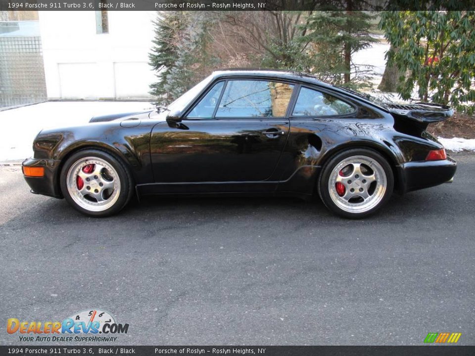 Black 1994 Porsche 911 Turbo 3.6 Photo #3