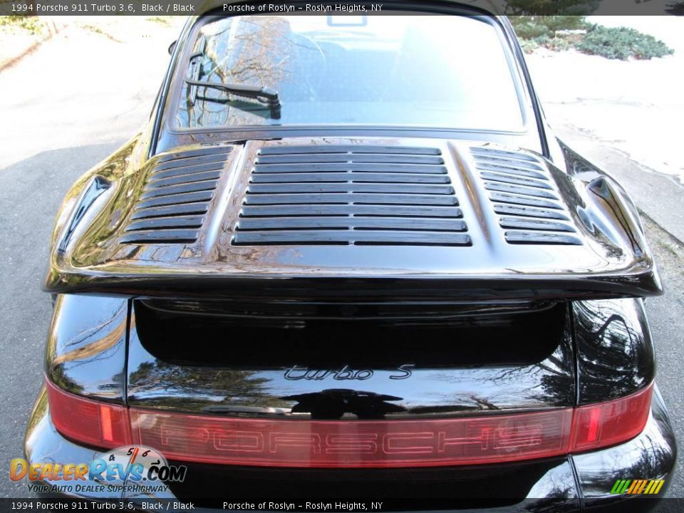 1994 Porsche 911 Turbo 3.6 Black / Black Photo #12