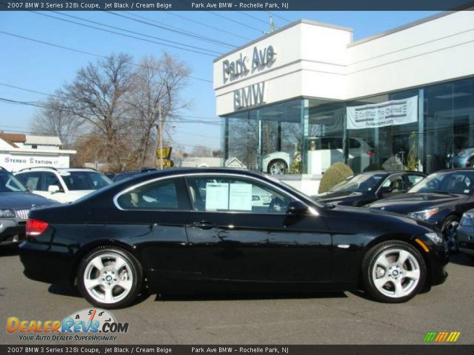 2007 BMW 3 Series 328i Coupe Jet Black / Cream Beige Photo #1