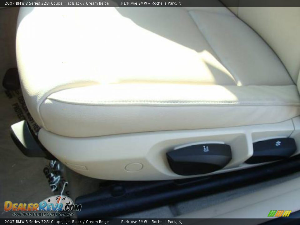 2007 BMW 3 Series 328i Coupe Jet Black / Cream Beige Photo #11
