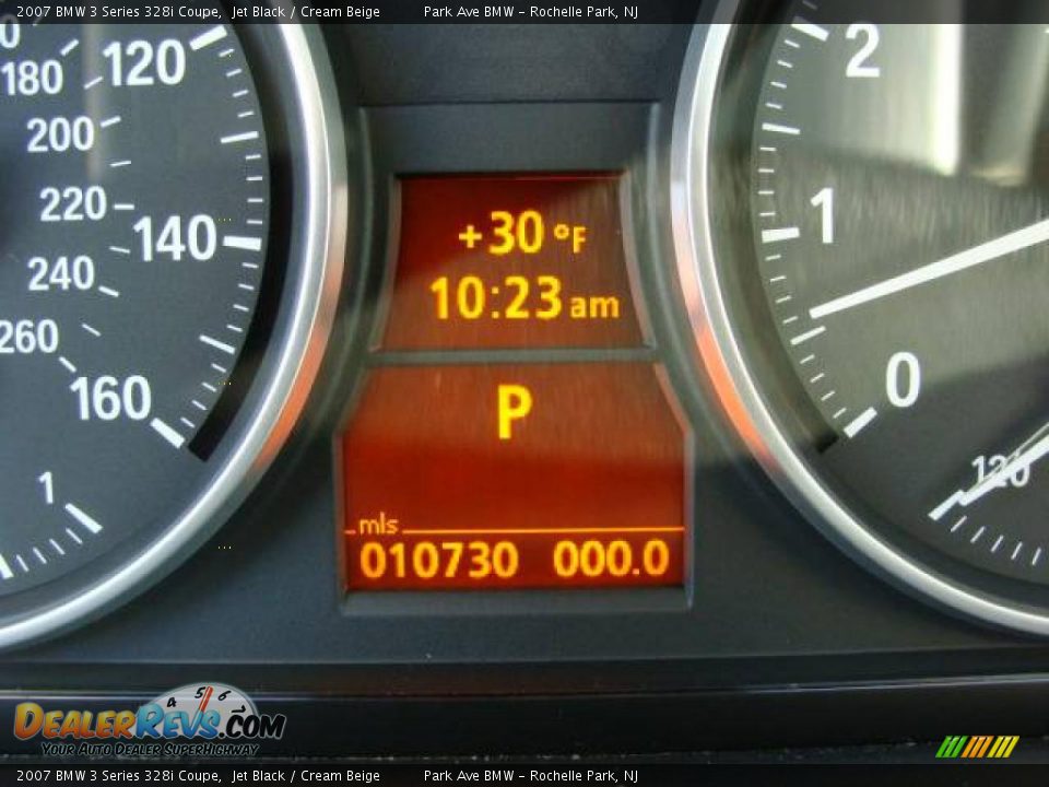 2007 BMW 3 Series 328i Coupe Jet Black / Cream Beige Photo #14