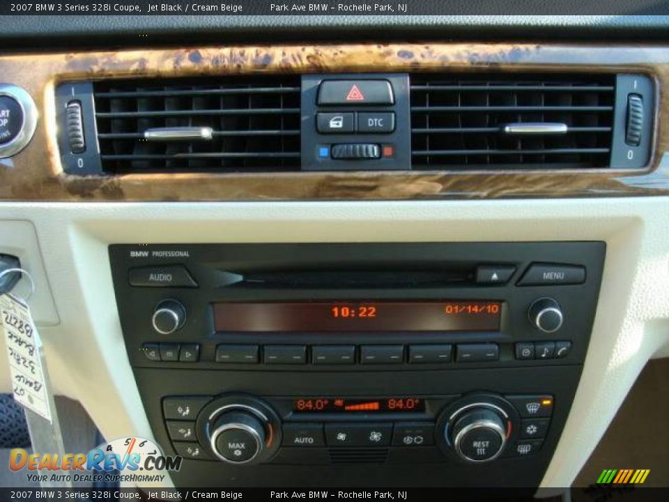 2007 BMW 3 Series 328i Coupe Jet Black / Cream Beige Photo #15