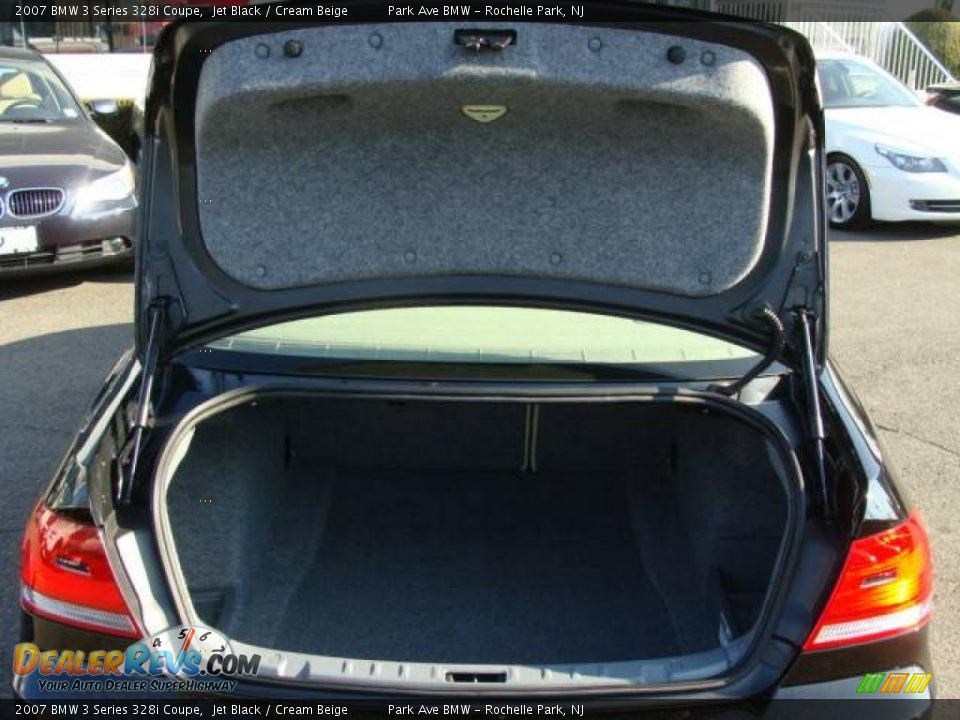 2007 BMW 3 Series 328i Coupe Jet Black / Cream Beige Photo #18