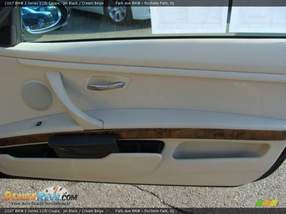 2007 BMW 3 Series 328i Coupe Jet Black / Cream Beige Photo #19
