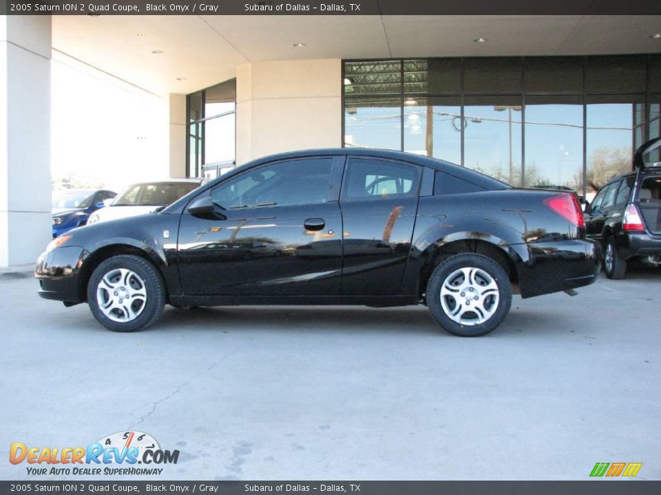 2005 Saturn ION 2 Quad Coupe Black Onyx / Gray Photo #4