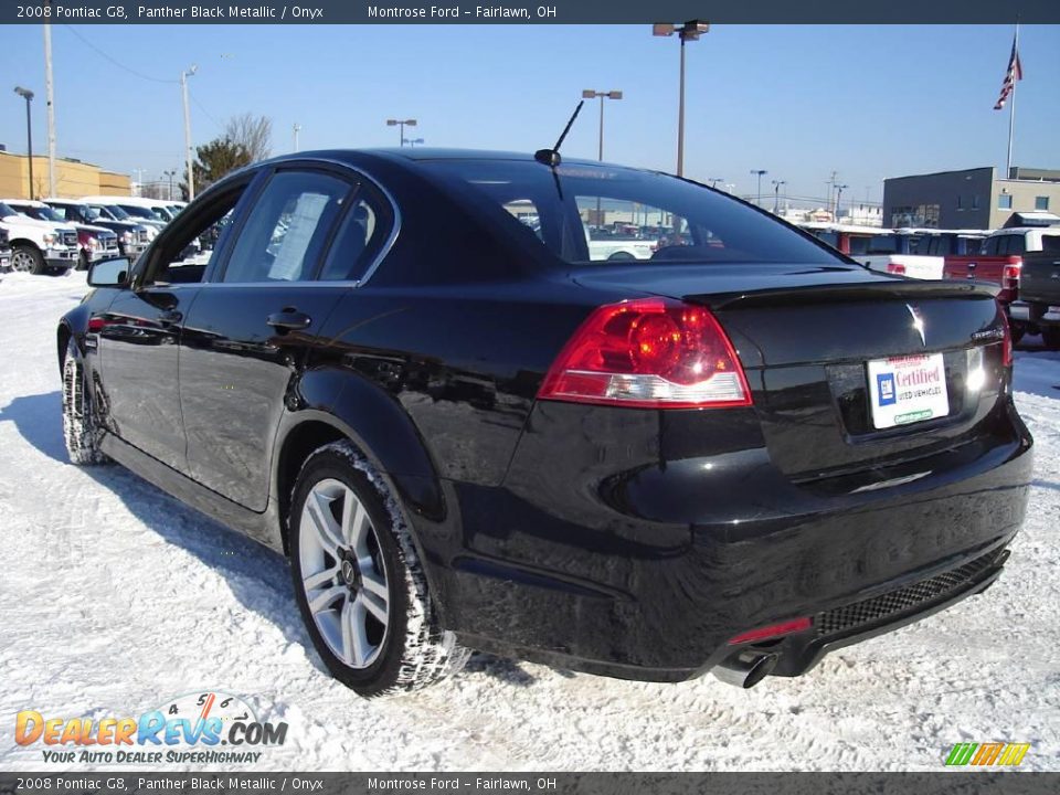 2008 Pontiac G8 Panther Black Metallic / Onyx Photo #3
