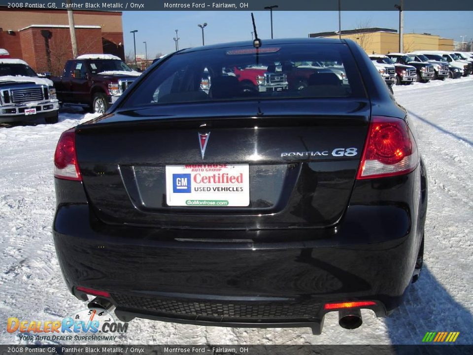 2008 Pontiac G8 Panther Black Metallic / Onyx Photo #4
