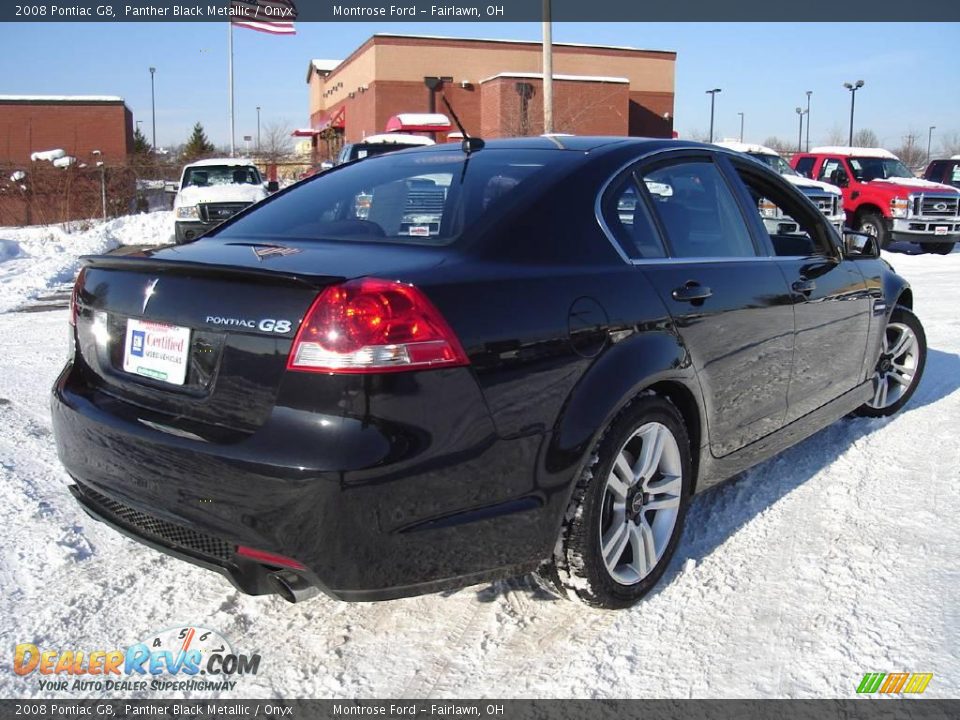2008 Pontiac G8 Panther Black Metallic / Onyx Photo #5
