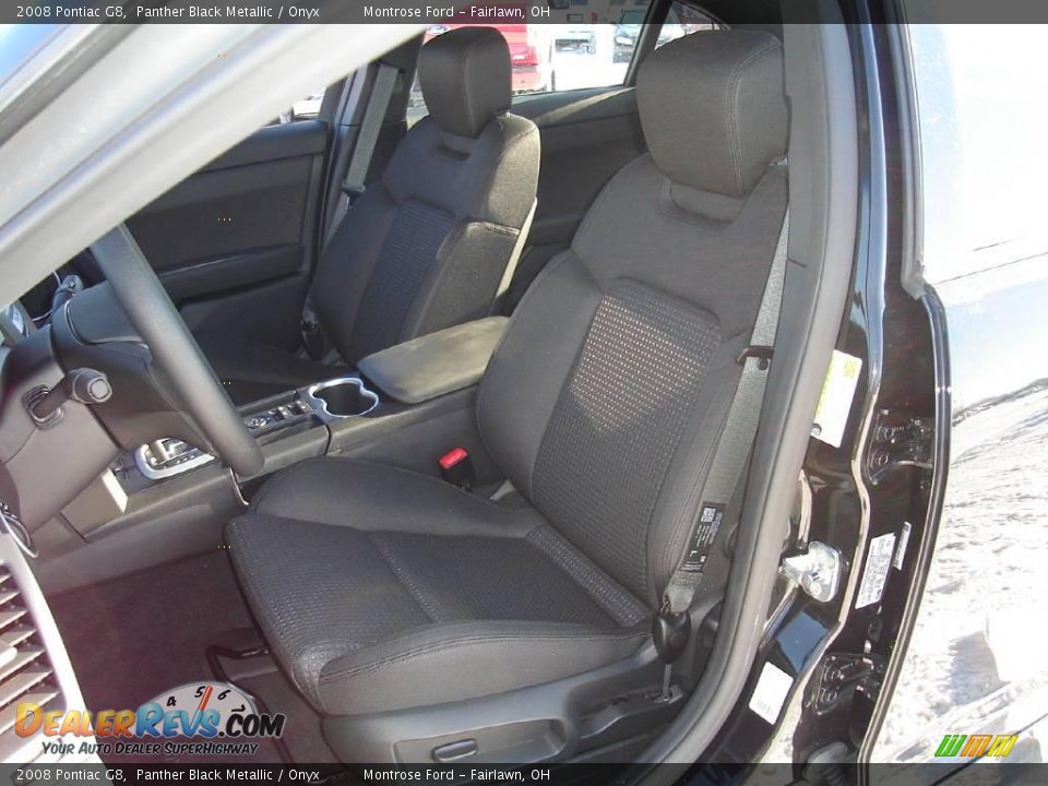 2008 Pontiac G8 Panther Black Metallic / Onyx Photo #13