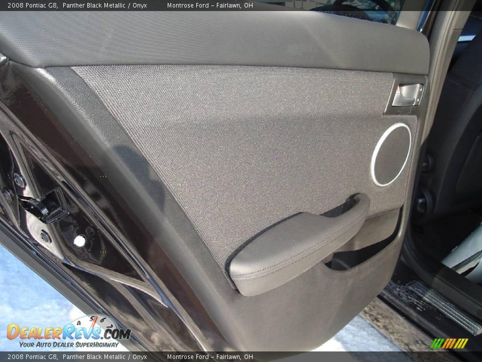 2008 Pontiac G8 Panther Black Metallic / Onyx Photo #21