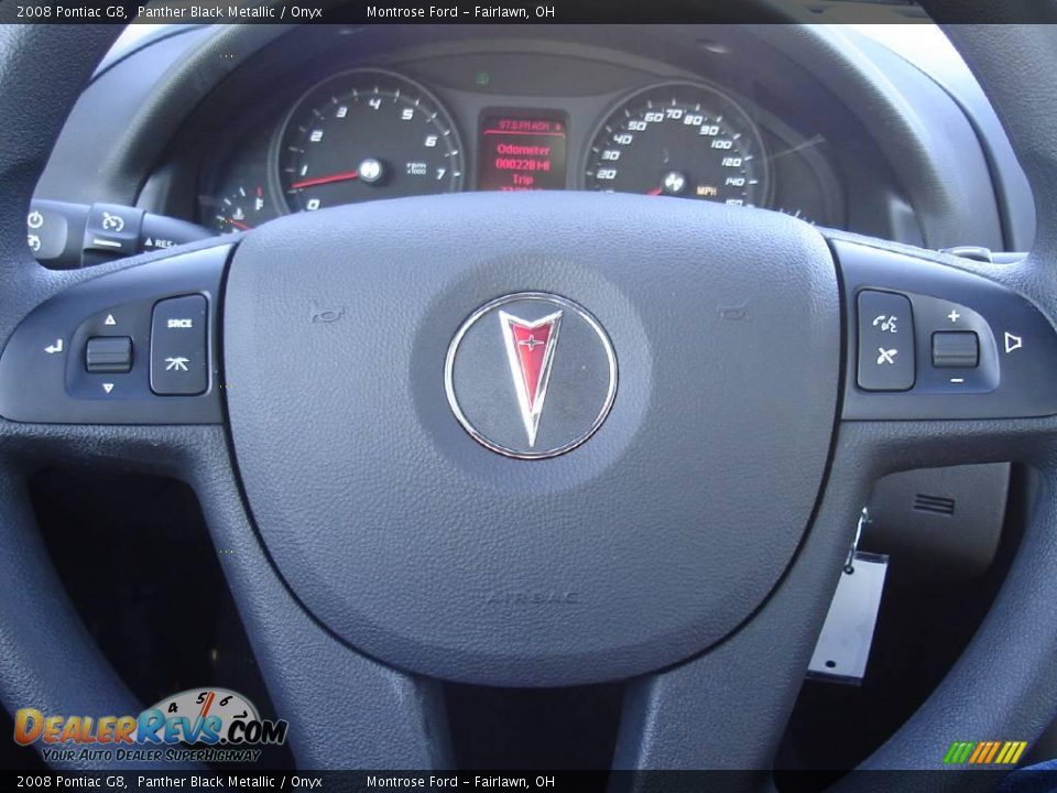 2008 Pontiac G8 Panther Black Metallic / Onyx Photo #26