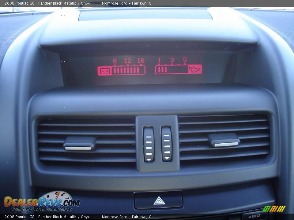 2008 Pontiac G8 Panther Black Metallic / Onyx Photo #27