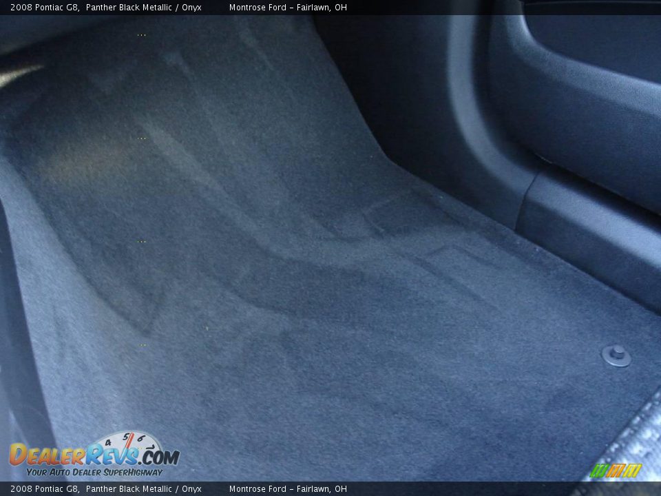 2008 Pontiac G8 Panther Black Metallic / Onyx Photo #32