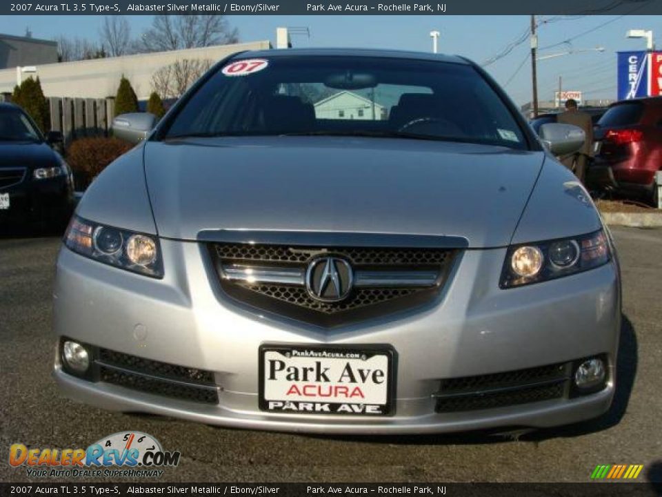 2007 Acura TL 3.5 Type-S Alabaster Silver Metallic / Ebony/Silver Photo #2