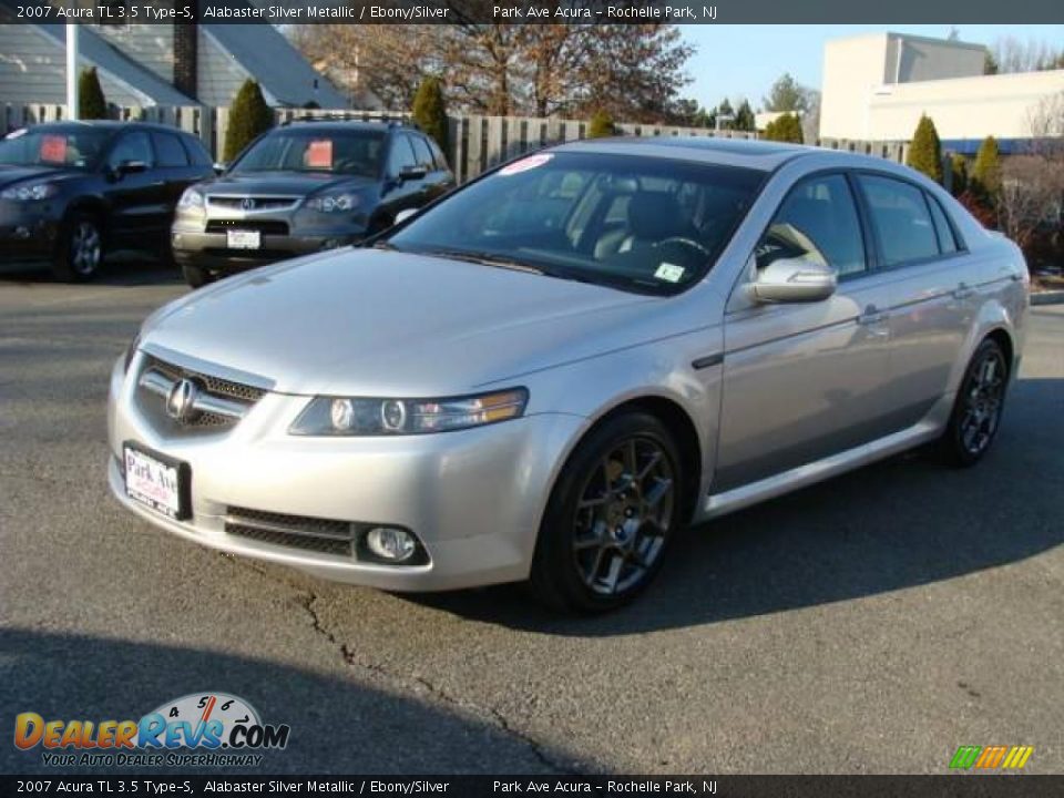 2007 Acura TL 3.5 Type-S Alabaster Silver Metallic / Ebony/Silver Photo #3