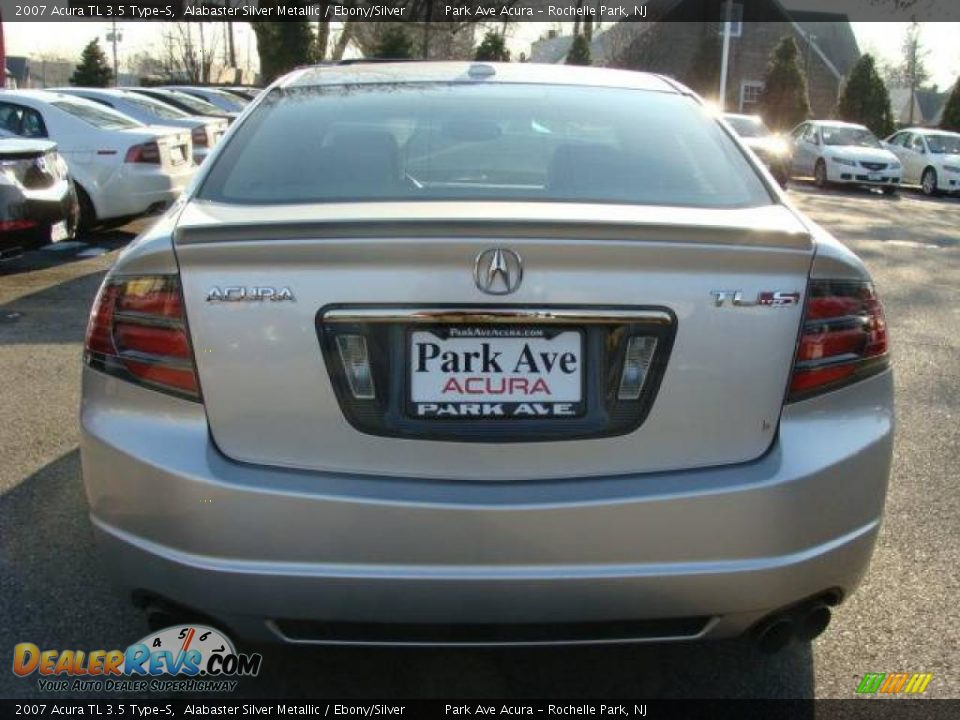 2007 Acura TL 3.5 Type-S Alabaster Silver Metallic / Ebony/Silver Photo #5