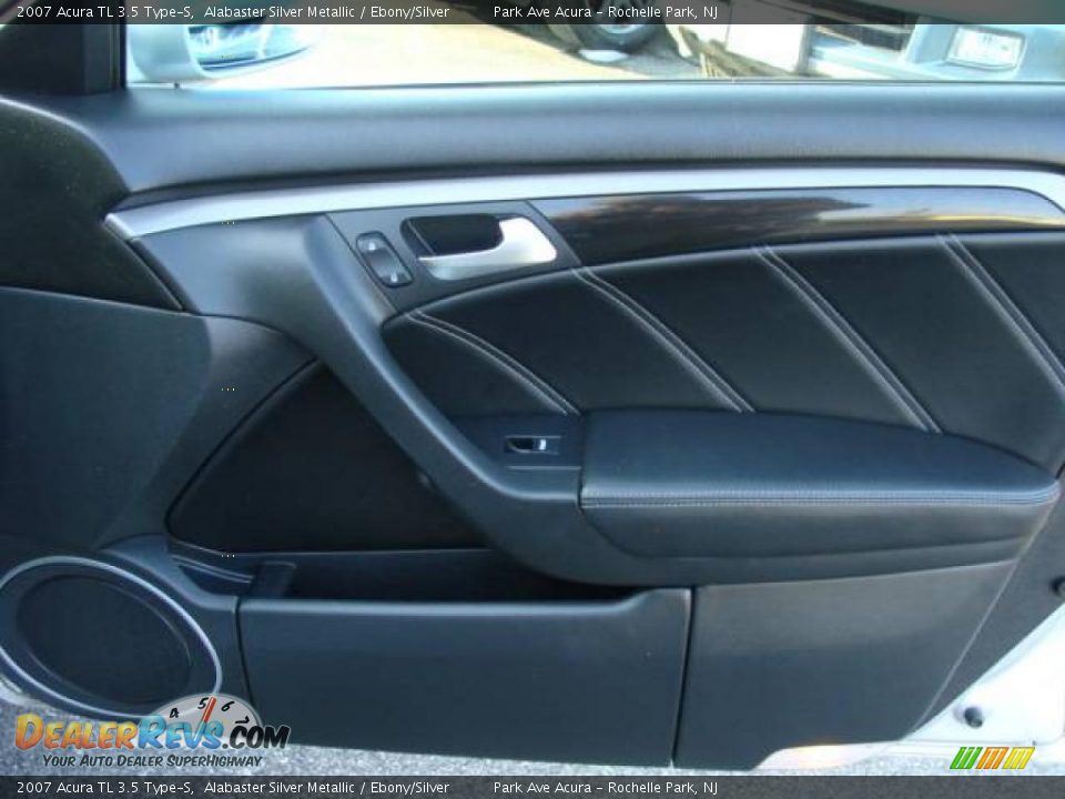 2007 Acura TL 3.5 Type-S Alabaster Silver Metallic / Ebony/Silver Photo #19