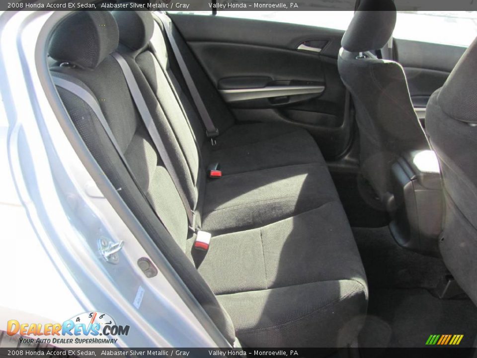2008 Honda Accord EX Sedan Alabaster Silver Metallic / Gray Photo #9