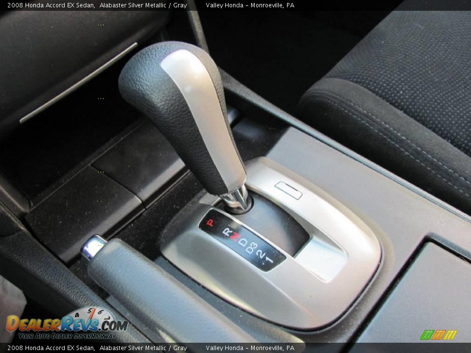 2008 Honda Accord EX Sedan Alabaster Silver Metallic / Gray Photo #12