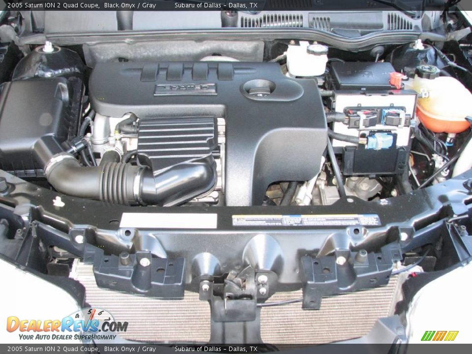 2005 Saturn ION 2 Quad Coupe Black Onyx / Gray Photo #17