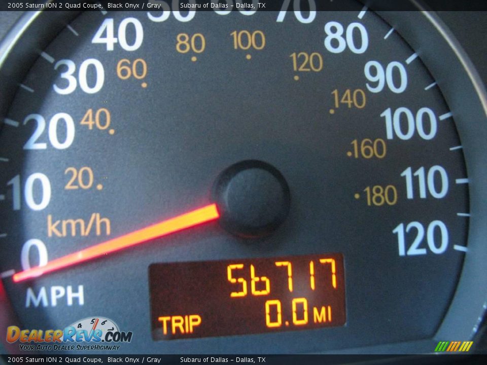 2005 Saturn ION 2 Quad Coupe Black Onyx / Gray Photo #20
